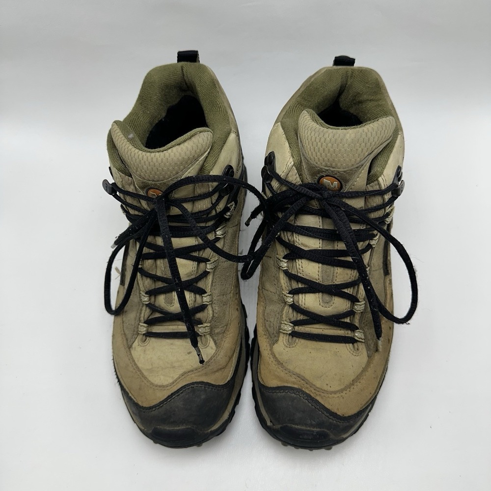 MERRELL Pulse II Waterproof Leather Hiking Outdoors Work Mid Boots Mens Size 8 - Picture 3 of 9